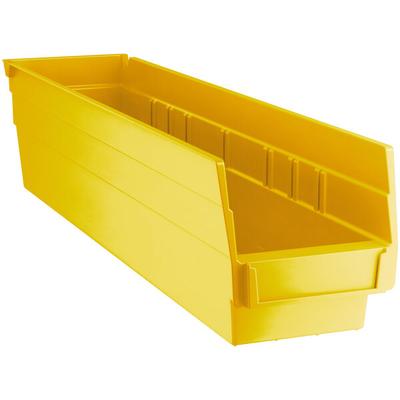Regency Yellow Shelf Bin, 17 7/8" x 4 1/8" x 4"