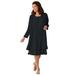 Plus Size Women's 2-Piece Jacket Dress by Woman Within in Black (Size 36 W)