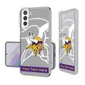 Minnesota Vikings Personalized Tilt Design Galaxy Clear Case