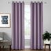 Glonme 1pc Thermal Insulated Blackout Window Curtain Grommet Room Darkening Curtain Plain Solid Color Window Drapes For Bedroom Living Room Purple W:42 xL:84