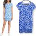 Lilly Pulitzer Dresses | Lilly Pulitzer Marlowe Blue Lobster Pima Cotton Mini Dress | Color: Blue/White | Size: Xs