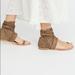 Free People Shoes | Free People Delaney Boot Sandal Bootie Ankle Tie | Color: Tan | Size: 9