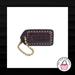 Coach Accessories | 1.5" Coach Mahogany Brown Leather Brass Fob Charm Keychain Hang Tag Wristlet | Color: Brown/Gold | Size: Os
