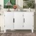 Red Barrel Studio® Lapanne 45.33" Wide Server Wood in White | 31.87 H x 45.33 W x 15.68 D in | Wayfair C5AECF4EDA36492E860F922AE57B787E