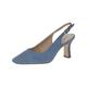 Caprice Damen 9-9-29609-20 Pumps Sling, Blue Suede, 37 EU