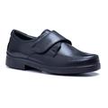 Tredd Well Mens Wide Fit X-Wide York Leather Velcro Shoes (Black, UK_Footwear_Size_System, Adult, Men, Numeric, x_Wide, Numeric_12)