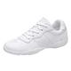 Women's Girls Training Cheerleading Dance Shoes Lace-Up Sport Sneakers Yoga Gymnastics Training Competition Dance Sneakers White 37