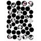Komar Disney Deco-Sticker | 101 Dalmatiner DOTS | Größe: 50 x 70 cm (Breite x Höhe) | Wandtattoo, Wand, Dekoration, Aufkleber, Sticker, Kinderzimmer | 14057h, Schwarz/weiß