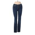 Madewell Jeans - Low Rise Skinny Leg Denim: Blue Bottoms - Women's Size 24 - Dark Wash