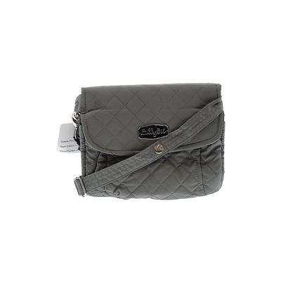 Diaper Bag: Quilted Gray Solid Bags