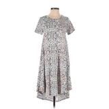 Lularoe Casual Dress: Gray Paisley Dresses - Women's Size 2X-Small