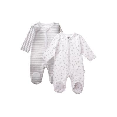 Schlafanzug LILIPUT, Kinder, Gr. 86/92, weiß, 100% Baumwolle, bedruckt, gestreift, mehrfarbig, lang, Langarm, Homewear-Sets, mit niedlichem Print Image