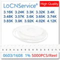 LoCNService – résistance 0603 1% pièces 5000 K 3.16K 3.24K 3.3K 3.32K 3.4K 3.48K 3.57K 3.6K 3.65K