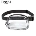 TINYAT-Sac banane transparent pour femme grand sac banane pour téléphone sac de sport sac de