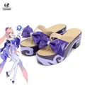 ROLECOS-Chaussures de Cosplay à Talons Hauts pour Femme Jeu Genshin Impact Sangonomiya Warriomi