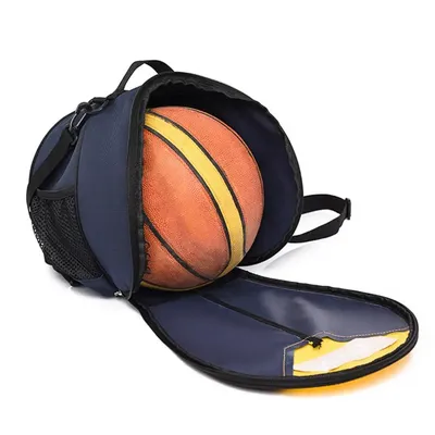 Sac à main de basket-ball pour adultes sac à dos de rangement forme ronde étanche portable