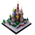Construction de maquettes 3D en papier célèbre dans le monde la chapelle de St. Basilen russie