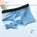 Culotte en soie glacée pour homme sous-vêtement convexe U grande taille près du corps taille