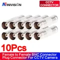 Connecteur BNC femelle à femelle en ligne sans soudure 10 pièces injecteur BNC pour système de