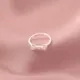 Bague argentée en forme de nœud papillon pour femme belle bague réglable style simple haute