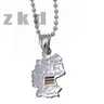 ZKD – pendentif carte de l'allemagne collier carte de l'allemagne bijoux