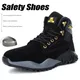 Chaussures de sécurité avec embout en acier Indestructible pour homme baskets de grande taille