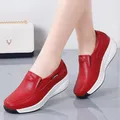 Chaussures à plateforme à enfiler pour femmes chaussures de marche confortables de haute qualité