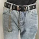 1 pc mode porte-clés métal grand anneau Rock Punk mode porte-clés Clip Hip Hop bijoux pantalon