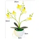 1 Set Plante Artificielle en Pot Anti-déformation Anti Fade Faux Soie Fleur Réaliste Accrocheur