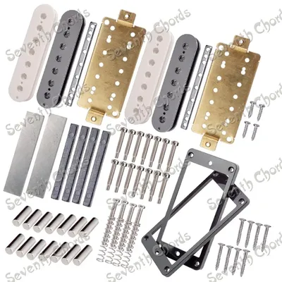 Un ensemble de Humbucker Kits accessoires de production/bobine/plaque de base/perche et aimant