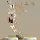 Autocollant mural miroir papillon 3D 12 pièces/lot décalcomanie art parfait décoration de