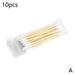 10/100pc Bamboo Cotton Swabs Double-head Wood Sticks Disposable Cotton Swab R6A5