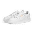 Sneaker PUMA "Carina Street Sneakers Damen" Gr. 36, weiß (white gold) Schuhe Sneaker