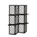 Braxton Culler Santa Cruz 54" 4 Panel Folding Room Divider Bamboo/Rattan | 71 H x 54 W x 11 D in | Wayfair 129-027/ANTBLACK
