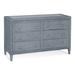 Birch Lane™ Deitrich 6 Drawer 54" W Dresser in Blue | 34.5 H x 54 W x 20 D in | Wayfair E6C7E5AC51C7431FBC8B4F17DA8FAD8C