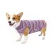 Dog Recovery Suit Good Breathability Sleeveless High Elastic Edged Easy-wearing Prevent Biting Urine Pad Interlayer Pet Dog Abdominal Wounds Healing Recovery Suit Pet Supplies