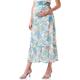 MAMALICIOUS Damen Mlsydney Wo Hw Midi Skirt A. Eid, French Blue/Aop:flower Aop, M