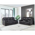 Hokku Designs Dorothie 2 Piece Faux Leather Reclining Living Room Set Faux Leather in Brown | 42 H x 85 W x 36 D in | Wayfair Living Room Sets