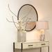 Jamie Young Company Refined Round Mirror In Gold Leaf Metal in Black | Wayfair 6REFI-MIBK