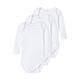 NAME IT Unisex Baby Nbnbody 3p Solid White 3 Noos Schlafanzug, Bright White, 74 EU