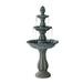 Ophelia & Co. Marroquin Resin 3-Tier Freestanding Waterfall Fountain in Gray | 51 H x 22.8 W x 22.8 D in | Wayfair 9E80C8883CA7462D981698C0360840C6