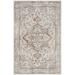 Brown/Gray 48 x 0.25 in Area Rug - Langley Street® Laivai Astra Machine Washable Persian Grey/Multi Area Rug Polyester | 48 H x 0.25 D in | Wayfair