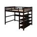 Geramiah Full Loft Bed w/ Bookcase by Harriet Bee Wood in Brown | 68.3 H x 57.2 W x 79.7 D in | Wayfair E13DB3E5B15D45C4A81AC6DFF3BEDA8A