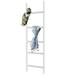 Latitude Run® 5 ft Blanket Ladder Wood/Solid Wood in Brown/White | 59 H x 17.6 W x 1.2 D in | Wayfair 5EC5EC4437AB497BAD308E92CD664386