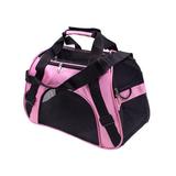 Tucker Murphy Pet™ Pet Dog Cat Carrier Travel Tote Bag Comfort Case Soft Sided Airline Approved Polyester in Pink | 13 H x 9.6 W x 20.5 D in | Wayfair