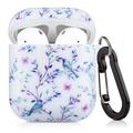Airpods Case Vimorco Portable Shockproof Hard Case 5 in 1 Protective Cover Accessories for Airpods 1&2 Charging Case (Flowers & Birds)