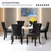 Upholstered Tufted Velvet Dining Chair with Solid Wood Legs Set of 6