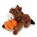DolliBu Brown Horse Stuffed Animal with Basketball Plush - Soft Plush Huggable Horse Adorable Playtime Plush Toy Cute Wildlife Gift Basketball Plush Animal Toy for Kids Adults - 10.5 Inch
