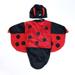 Pre-owned Rubie s/Lady Bug Girls Red/Black Costume size: 0-9 Months