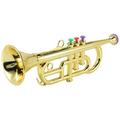 Trumpet 3 Tones 3 Colored Simulation Play Mini for Children Birthday Party Toy Gold